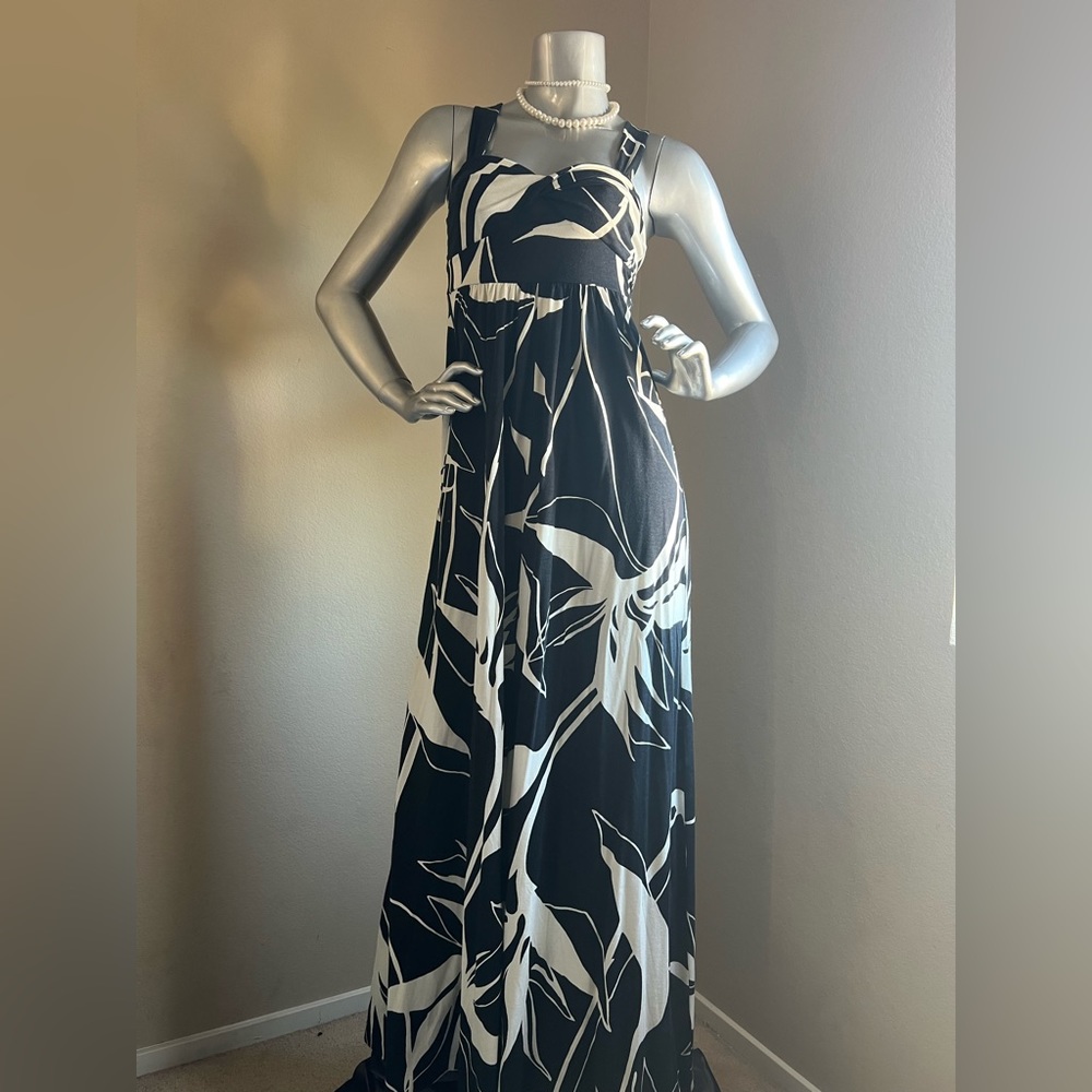 Banana Republic vintage silk/cotton maxi dress
